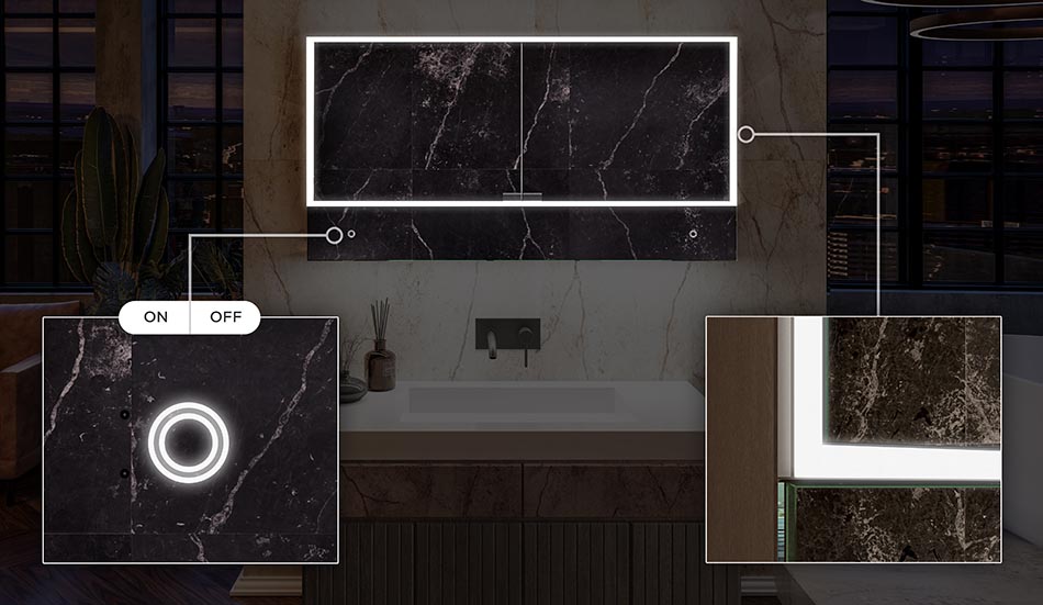 Lily Spiegelschrank für elegante Badezimmer – badezimmerspiegel | ARTFORMA