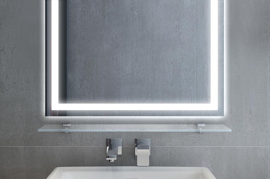 Dieses Zubehör ist aus hochwertigem Glas gefertigt. Dank dessen passt es ausgezeichnet zum Spiegel! Die Zahnbürste, Lieblingsparfüm oder Rasierer- alles in Reichweite!
