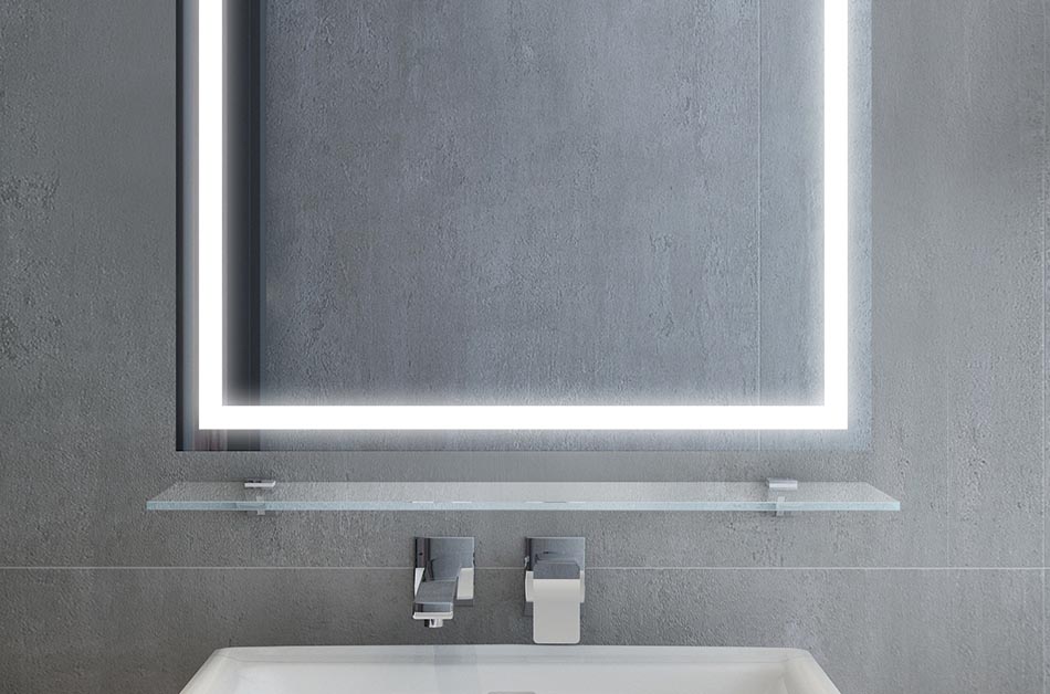 Dieses Zubehör ist aus hochwertigem Glas gefertigt. Dank dessen passt es ausgezeichnet zum Spiegel! Die Zahnbürste, Lieblingsparfüm oder Rasierer- alles in Reichweite!