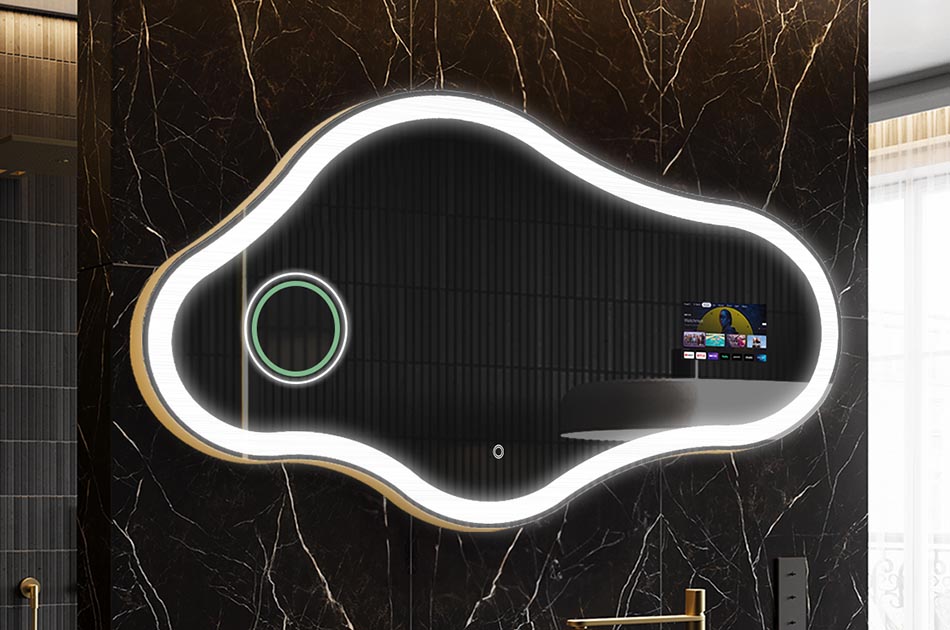 Smart Badezimmer-Spiegel mit organischer Form – badezimmerspiegel | ARTFORMA