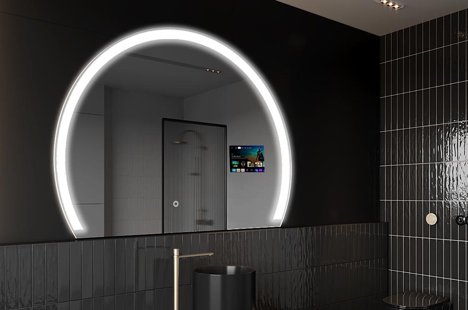 Smart Badezimmer-Spiegel mit organischer Form – badezimmerspiegel | ARTFORMA