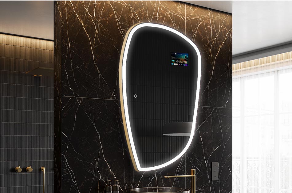 Smart Badezimmer-Spiegel mit organischer Form – badezimmerspiegel | ARTFORMA