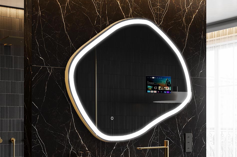 Smart Badezimmer-Spiegel mit organischer Form – badezimmerspiegel | ARTFORMA