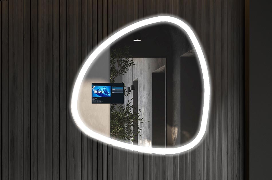 Der interaktive Spiegel Google Assistant ist ein innovatives Gerät, das die Spiegelfunktionen mit den Funktionen von Multimedia-Geräten und Google Voice Assistant kombiniert. Auf einfache Weise können Sie eine Vielzahl von Funktionen nutzen, z. B. das Wetter überprüfen, Sprachnotizen erstellen, den Kalender durchsuchen, Streaming-Apps starten, die Google-Suche verwenden und Videoanrufe führen.