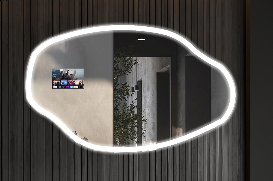 Der interaktive Spiegel Google Assistant ist ein innovatives Gerät, das die Spiegelfunktionen mit den Funktionen von Multimedia-Geräten und Google Voice Assistant kombiniert. Auf einfache Weise können Sie eine Vielzahl von Funktionen nutzen, z. B. das Wetter überprüfen, Sprachnotizen erstellen, den Kalender durchsuchen, Streaming-Apps starten, die Google-Suche verwenden und Videoanrufe führen.