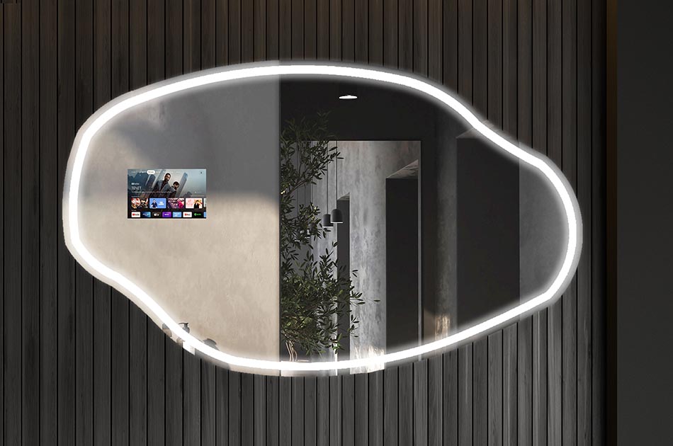 Der interaktive Spiegel Google Assistant ist ein innovatives Gerät, das die Spiegelfunktionen mit den Funktionen von Multimedia-Geräten und Google Voice Assistant kombiniert. Auf einfache Weise können Sie eine Vielzahl von Funktionen nutzen, z. B. das Wetter überprüfen, Sprachnotizen erstellen, den Kalender durchsuchen, Streaming-Apps starten, die Google-Suche verwenden und Videoanrufe führen.