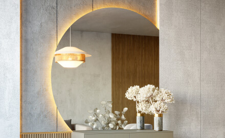 Viertelkreis-Spiegel