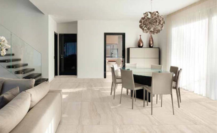 Bodenfliesen 60 x 120 cm, beige, matt, A4H1063 Memento Travertino Ambra Mat