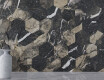 Großformatige Feinsteinzeugfliese, 120 x 280 cm, schwarz, glänzend, mit goldenen Adern, rektifiziert, A4H195 Pierre Black