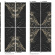 Großformatige Feinsteinzeugfliese für den Boden, 120 x 280 cm, Bookmatch, schwarz glänzend mit goldener Ader, rektifiziert, A4H203 Pierre Black #3