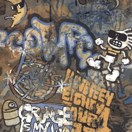 Glasierte großformatige Bodenfliesen 120 x 280 cm, matt, rektifiziert, A4H262 City Graffiti Multicolor #5