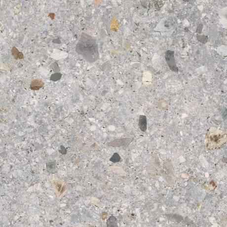 Glasierte Feinsteinzeugfliesen für den Boden, 60 x 120 cm, hellgrau, matt, rektifiziert, A4H418, Terrazzo Ceppo Di Gre Multi #5