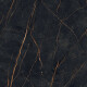 Feinsteinzeug „Bookmatch“ 120 x 280, schwarzer Marmor mit goldenen Adern, glänzend, A4H473 Sant Loreno #6