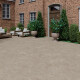 Bodenfliesen 100x100, Travertin, quer geschnitten, matt, grau-beige (Taupe) A4H499 Chrono Stone #3