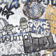 Glasierte Feinsteinzeugfliesen für den Boden, 120 x 280 cm, mattgrau, rektifiziert, A4H640 City Graffiti White #4