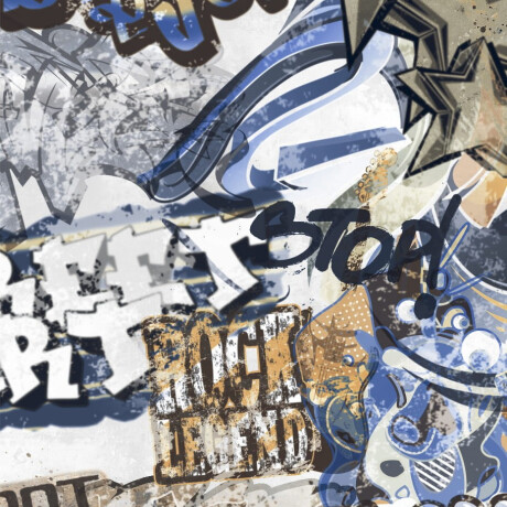 Glasierte Feinsteinzeugfliesen für den Boden, 120 x 280 cm, mattgrau, rektifiziert, A4H640 City Graffiti White #5