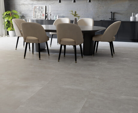 Großformatige Feinsteinzeugfliesen 120x280, Beton-Grau matt, A4H763 Louft Ash