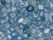 Großformatige Feinsteinzeugfliesen 120x280, blauer Achat, glänzend, A4H832 Aghatina Azul