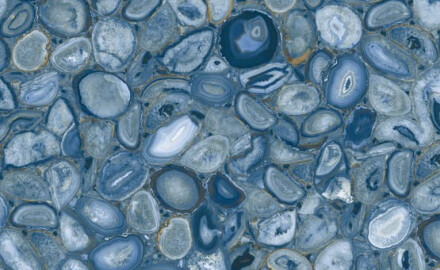 Großformatige Feinsteinzeugfliesen 120x280, blauer Achat, glänzend, A4H832 Aghatina Azul