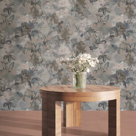 Wandfliesen 60 x 120 cm, grau mit Blumenmustern, matt, A4H921 Jam #4