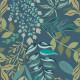 Wandfliesen 60 x 120 cm, blau, mit Pflanzenmotiven, matt, A4H924 Majorele #4