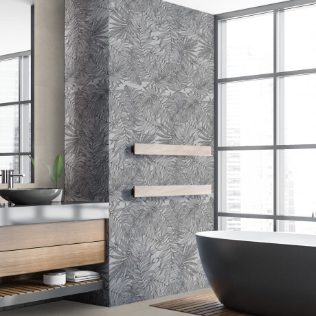 Wandfliesen 60 x 120 cm, grau, mit Pflanzenmotiven, matt, A4H925 Panaria #2