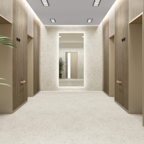 Glasierte Feinsteinzeugfliesen für den Boden, 60 x 120, Sand, matt, rektifiziert, A4H96, Terrazzo #1