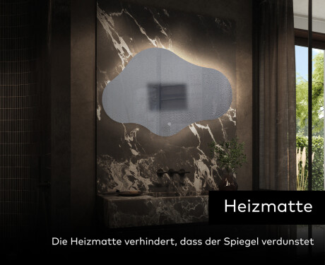 Unregelmäßiger asymmetrischer Spiegel mit L221Beleuchtung C221 #9
