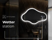 Unregelmäßiger asymmetrischer Spiegel mit LED Beleuchtung C222 #8