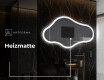 Unregelmäßiger asymmetrischer Spiegel mit LED Beleuchtung C222 #8