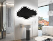 Unregelmäßiger asymmetrischer Spiegel mit LED Beleuchtung C222 #9