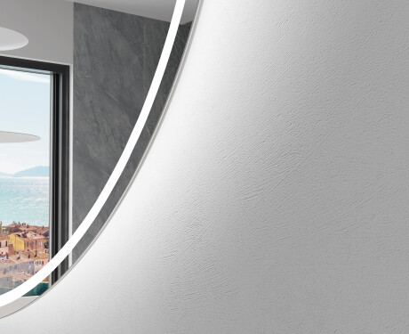Unregelmäßiger asymmetrischer Spiegel mit LED Beleuchtung C223 #2