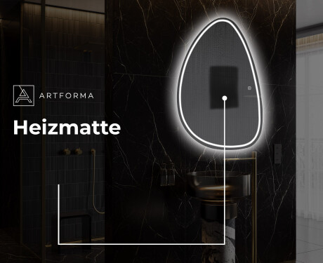 Unregelmäßige großer Wandspiegel B223 #8