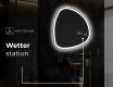Unregelmäßiger asymmetrischer Spiegel mit LED Beleuchtung EG222 #9