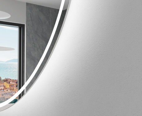 Unregelmäßiger asymmetrischer Spiegel mit LED Beleuchtung EG223 #2