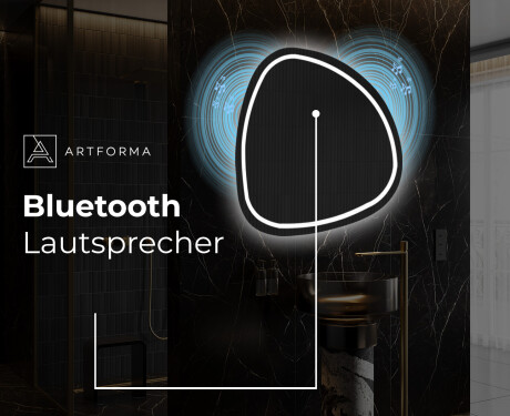 Unregelmäßiger asymmetrischer Spiegel mit LED Beleuchtung EG223 #6