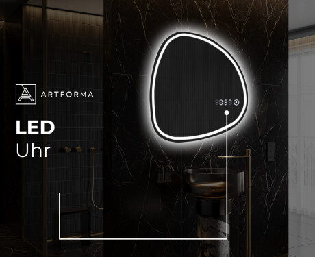 Unregelmäßiger asymmetrischer Spiegel mit LED Beleuchtung EG223 #8