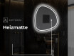 Unregelmäßiger asymmetrischer Spiegel mit LED Beleuchtung EG223 #9