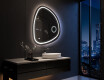 Unregelmäßiger asymmetrischer Spiegel mit LED Beleuchtung EG223 #10