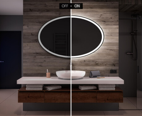 Horizontaler Badspiegel mit LED Beleuchtung L74 #5