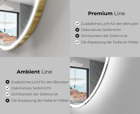 Badspiegel mit LED Beleuchtung L227 #2
