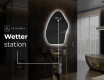 Unregelmäßiger asymmetrischer Spiegel mit LED Beleuchtung G221 #6