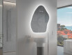 Unregelmäßiger asymmetrischer Spiegel mit LED Beleuchtung G221 #9