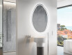 Unregelmäßiger asymmetrischer Spiegel mit LED Beleuchtung U222