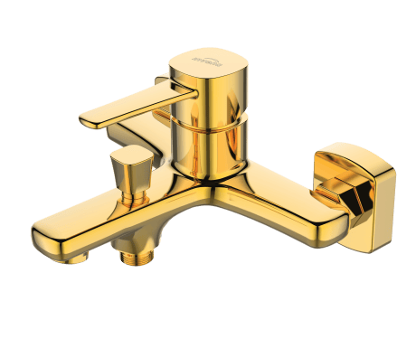 Badewannenbatterie Glamour gold
