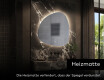 Unregelmäßiger asymmetrischer Spiegel mit LED Beleuchtung J221 #9