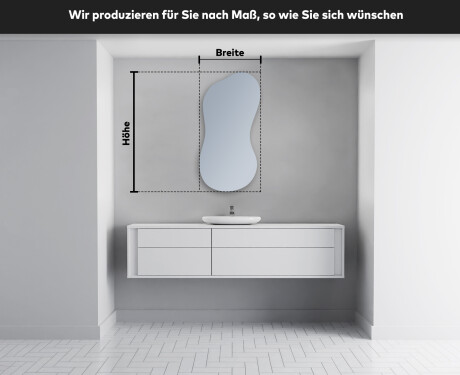Unregelmäßige großer Wandspiegel K221 #4