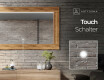Rechteckig Wandspiegel LED mit Rahmen massivholz L225 #5