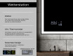 Rechteckiger Badspiegel mit LED-Beleuchtung L01 #5