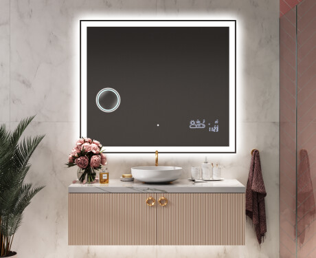 Rechteckiger Badspiegel mit LED-Beleuchtung L01 #9